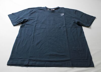 Gymshark Men's Essential Oversized Crew Neck T-Shirt DH3 Navy Large NWT