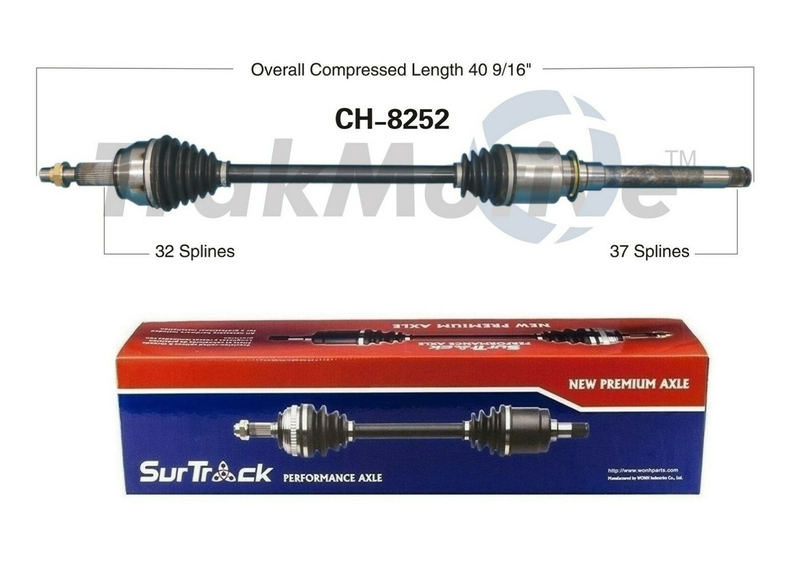 For Jeep Grand Cherokee Front Passenger Right CV Axle Shaft SurTrack CH