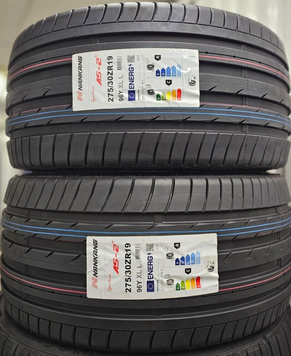 2X NEW CAR TYRES NANKANG AS2+ SPORT 275/30 ZR19 XL 96Y 275 2X NEW CAR TYRES NANKANG AS2+ SPORT 275/30 ZR19 XL 96Y 275
