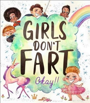 Girls Don't Fart Okay!! by Hinkler Pty Ltd (English) Hardcover Book