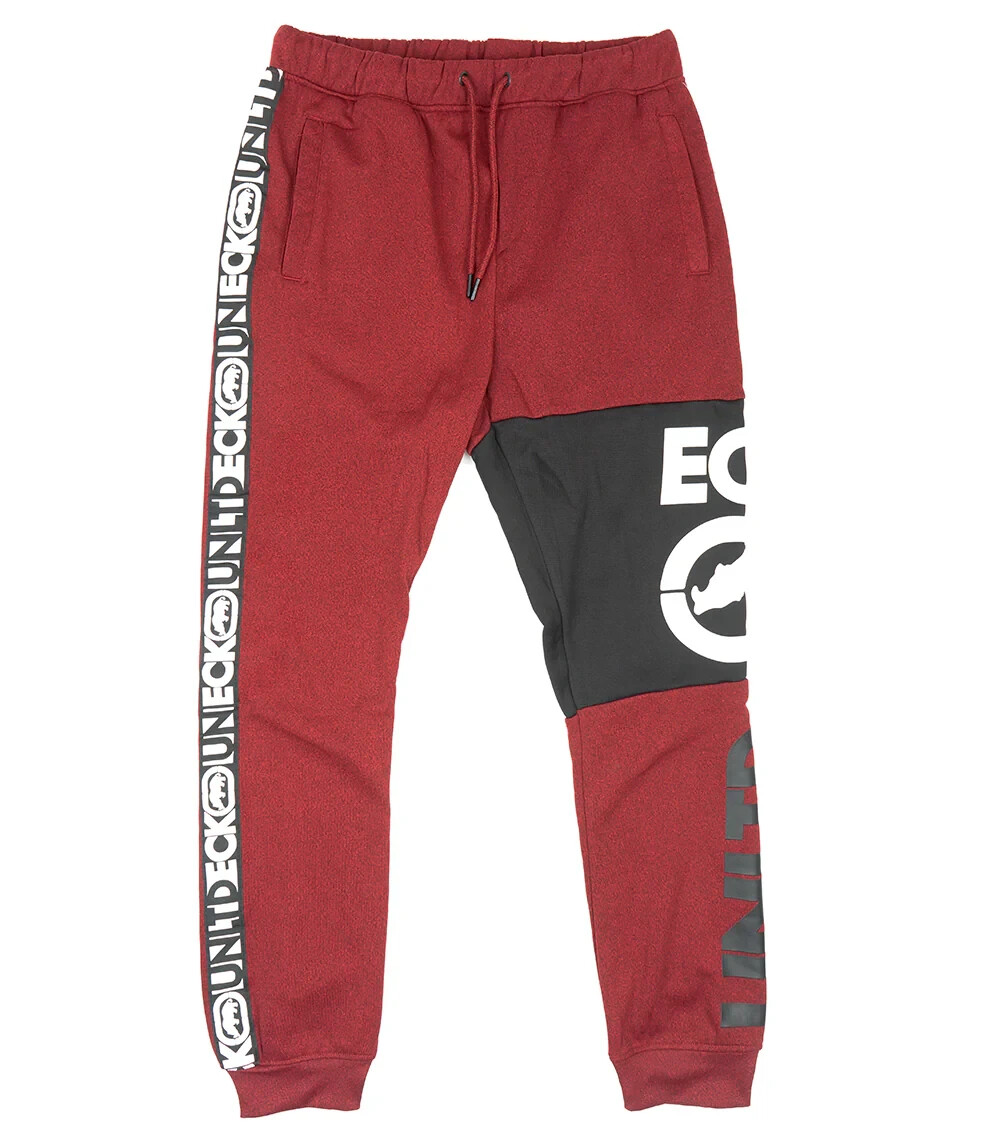 Ecko Unltd Men's Fleece Jogger Pants True Red Marled
