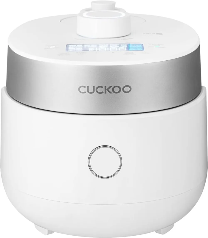 CUCKOO IH Twin Pressure Small Rice Cooker 15 Menu Options: White, GABA, Scorched
