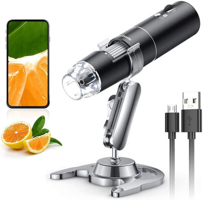 Wireless Digital Microscope,50X-1000X Magnification Wifi Portable Adjustable
