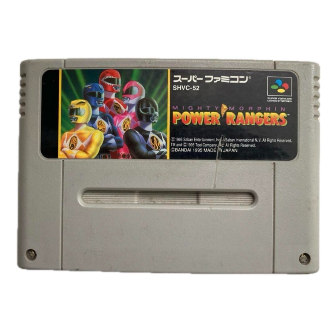 SNES　パワーレンジャー　アメリカスーパーファミコン Mighty Morphin Power Rangers SNES Game Super Nintendo USED