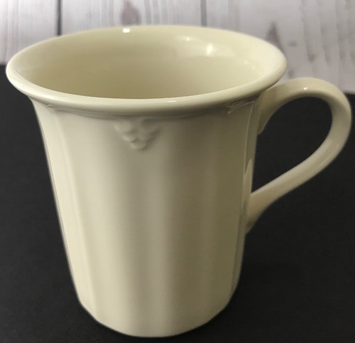 Lenox Casual Elegance Coffee Mug Cup Ivory White Cream 3 7/8