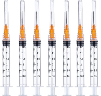 3Ml 25 Gauge 5/8 Inch Sample Measuring Dispensing Lab Utensils, for Industrial, 