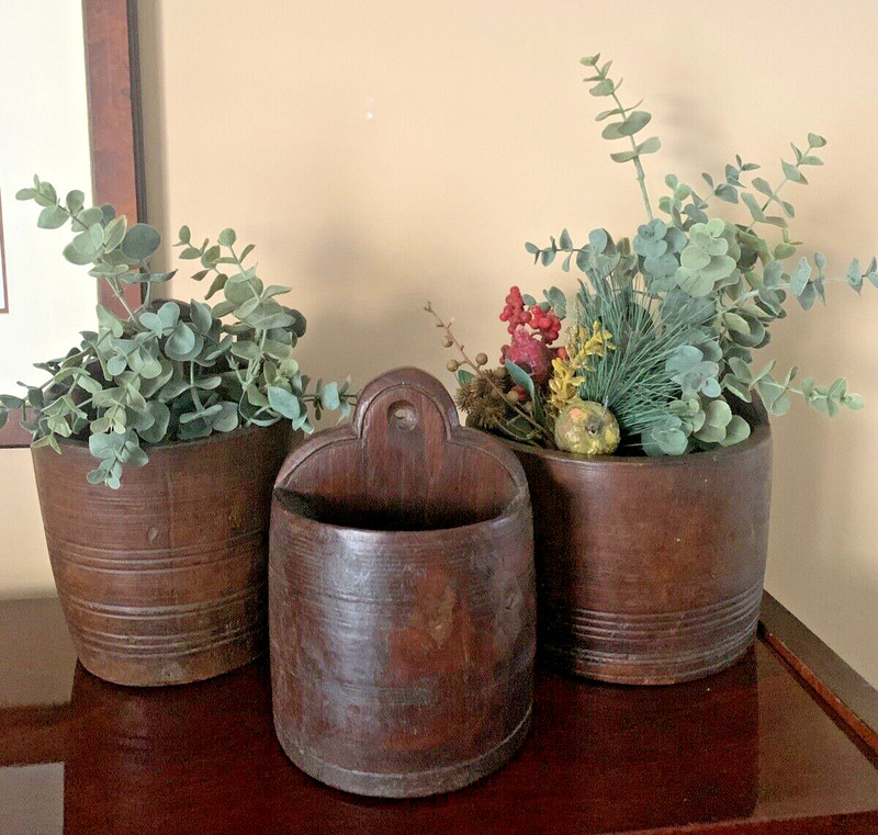 New Unique Wood Wall Planter Choose One