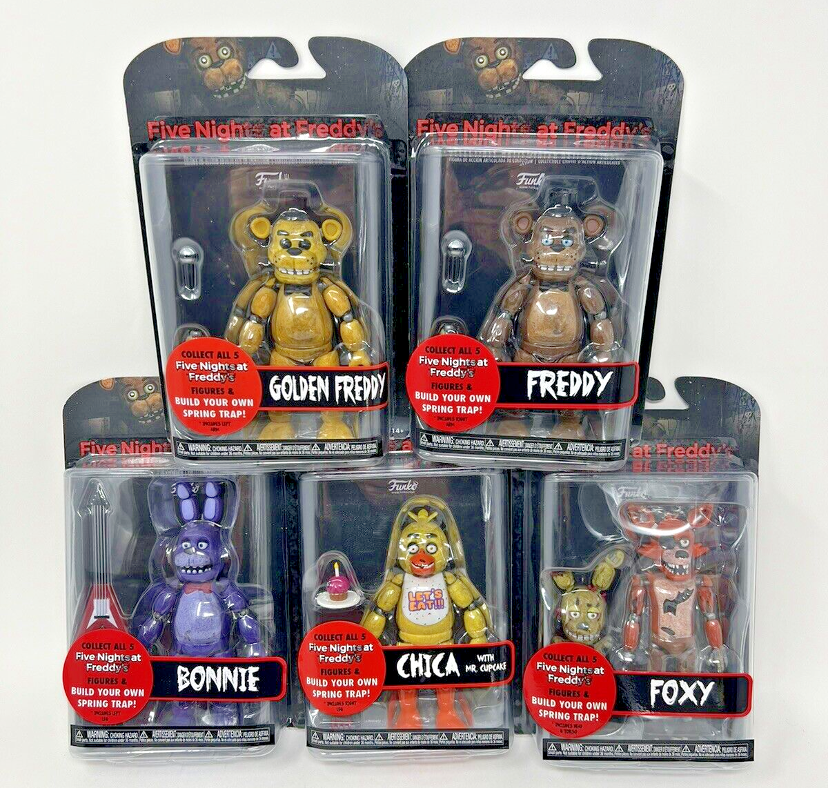 Funko FIVE NIGHTS AT FREDDY'S Springtrap SET of 5 Action