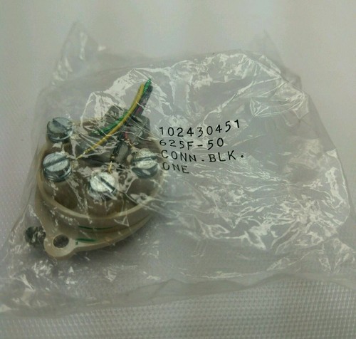 NOS AT&T / Bell System Western Electric 625F-50 Ivory Round Telephone Wall Jack