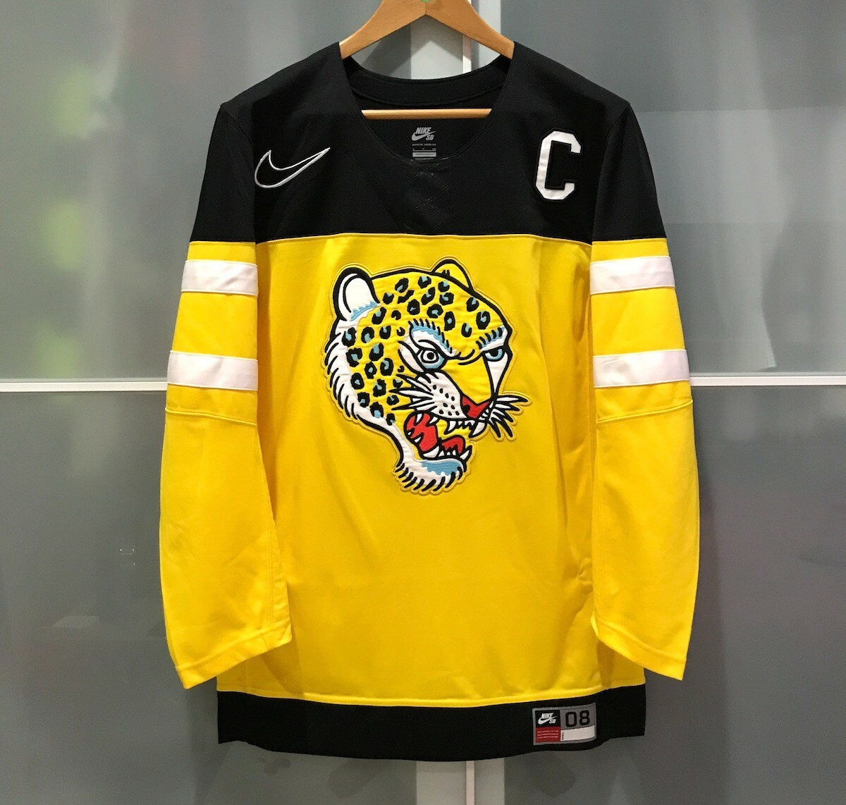 NEW NIKE SB BRIAN ANDERSON COLLECTION HOCKEY JERSEY YELLOW
