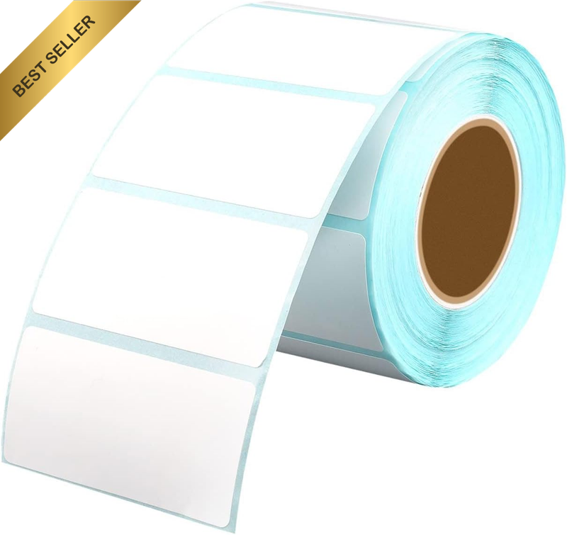 800Pcs 6×3Cm Thermal Label Stickers Roll, Removable Self-Adhesive Blank Labels f