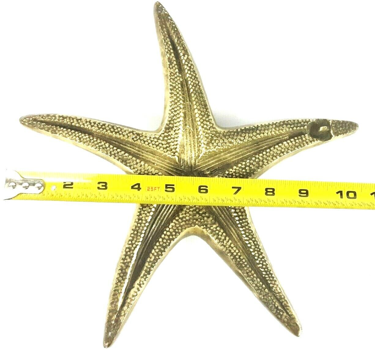 Vintage Nautical Cast Solid Brass Large Star Fish By Spiegel O...