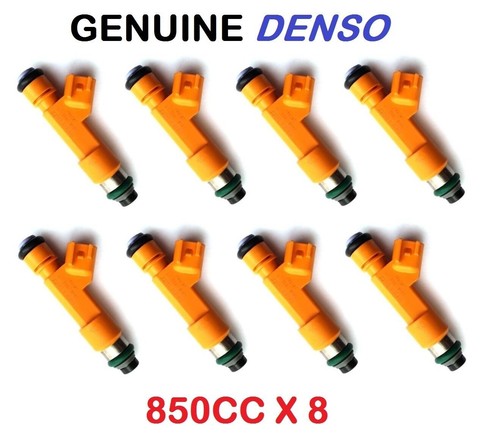 8 x 850cc Fuel Injectors for LS1 HSV Gen 3 VN>Z 80lb 81lb Made in JAPAN E85 DENS 8 x 850cc Fuel Injectors for LS1 HSV Gen 3 VN>Z 80lb 81lb Made in JAPAN E85 DENS