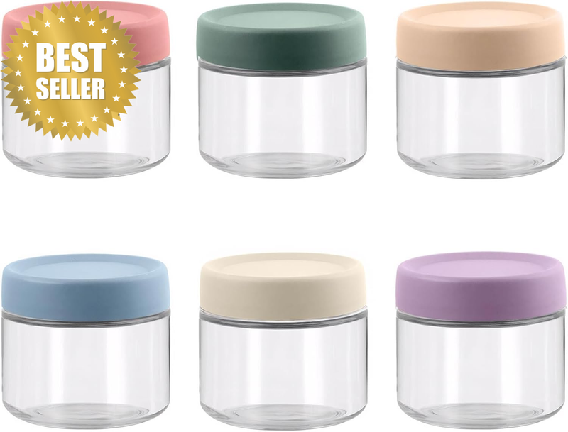 Glass Jars with Lids Air Tight, Mason Jars, Overnight Oats Container Jar, Food S