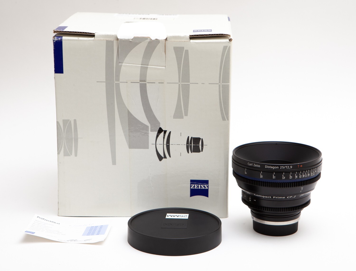 ZEISS Compact Prime CP.2 25mm/T2.9 Cine Lens (F Mount) 1852 ZEISS Compact Prime CP.2 25mm/T2.9 Cine Lens (F Mount) 1852
