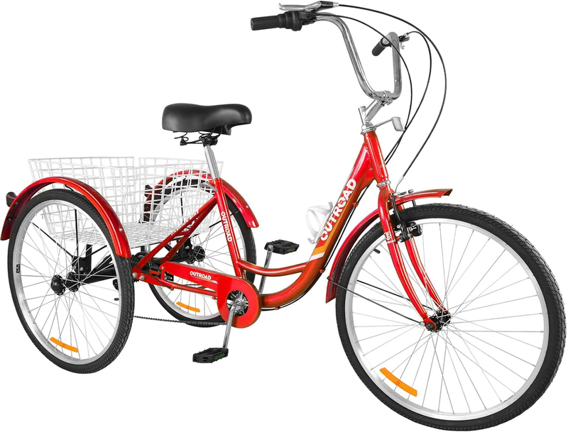 With Large Basket, Cruiser Bike