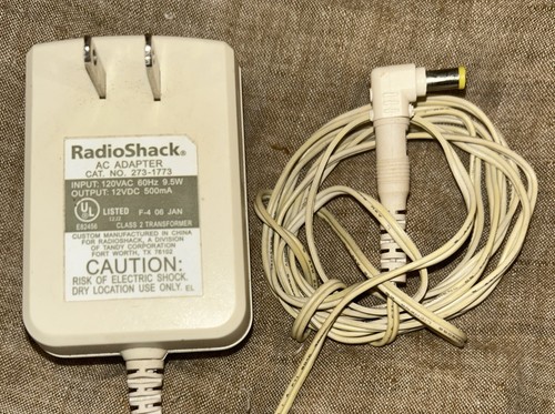 その他 AC / DC Super Vintage AC Adaptor Radio Shack Cat No: 273-1773 White