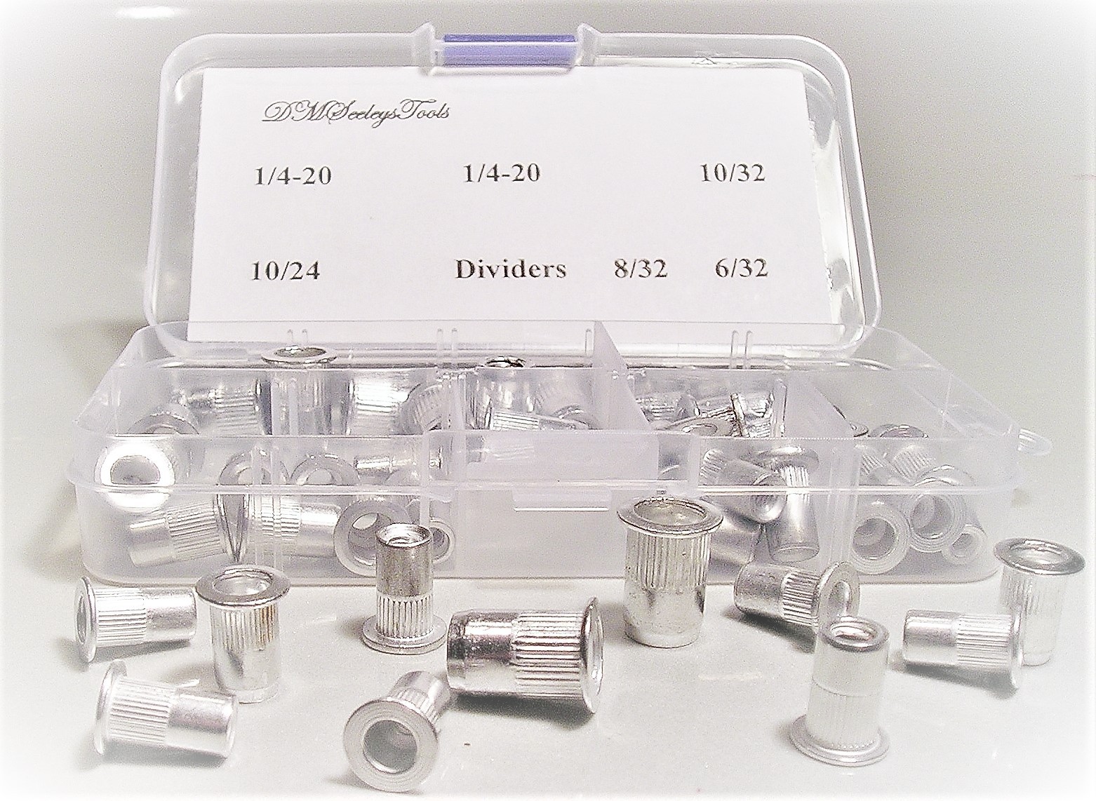 Rivet Nut Threaded Inch Aluminum riv nut Assortment Home & Shop 5 Sizes & 10/32s