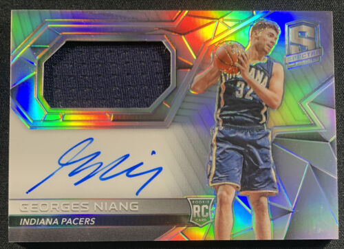 Georges Niang 2016-17 Panini Spectra Rookie Patch On-Card Autograph #/300 #116. rookie card picture