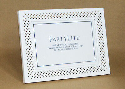 NIB PARTYLITE SmartScents Stand Alone Picture Frame White for 4 x 6 Photo P93143