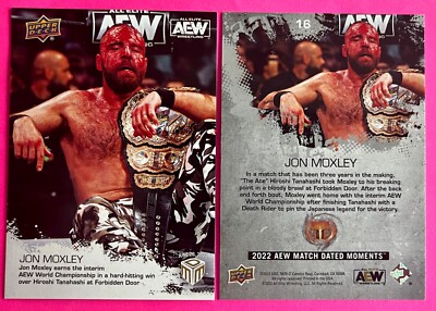 Jon Moxley 2022 Upper Deck AEW MATCH DATED MOMENTS (FORBIDDEN DOOR) Card #16