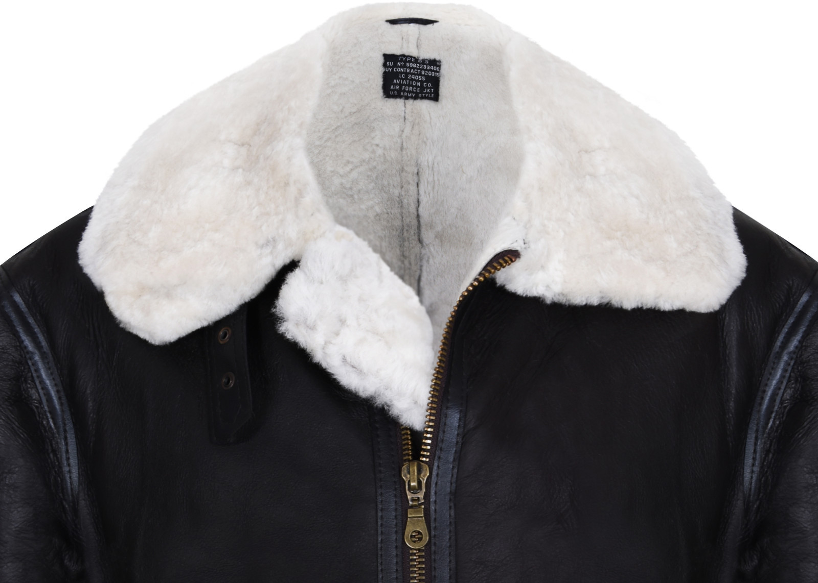 Pre-owned Infinity Men's Brown Pilot B3 Shearling Sheepskin Wwii Bomber Flying Aviator Jacket In Dark Brown With Cream Wool
