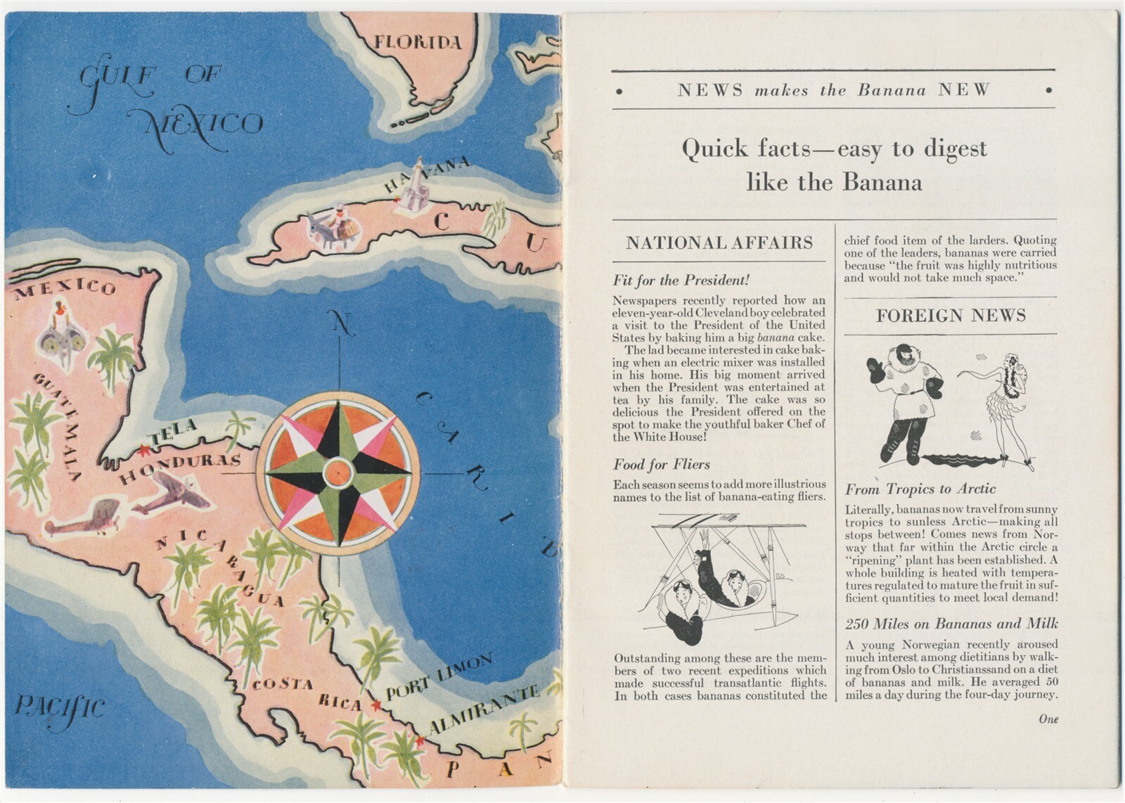 1931 The New Banana Recipe Booklet United Fruit Co. Bananas Fruit Dispatch Co.