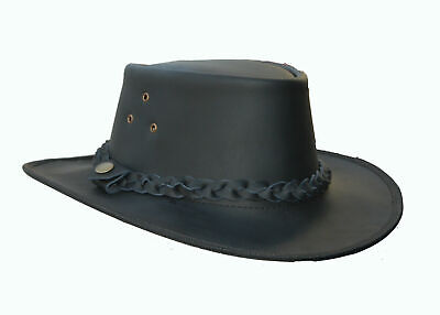 Outback Leather Cowboy hat Western Australian Style Bush Hat 