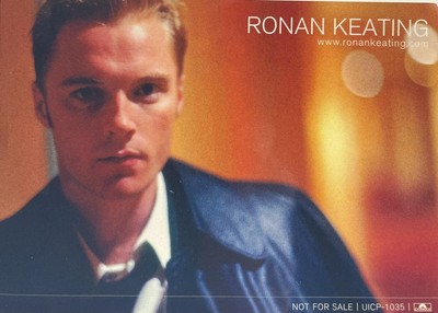 RONAN KEATING 2002  Destination  Rare Japanese CD Promo Sticker Re Boyzone