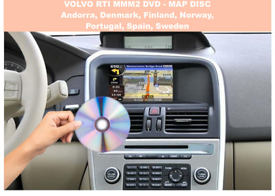 Sat Nav Map DVD update 2020 compatible with VOLVO XC70, V70 RTI MMM2 - Spain 'C'