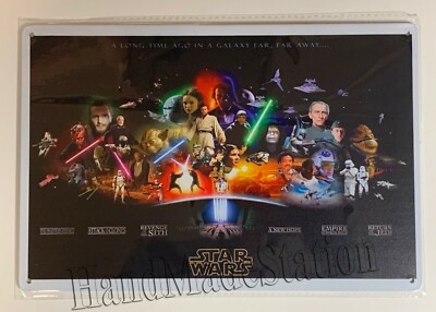 Star Wars Empire Galaxy Far away Wall Metal Sign plate Home decor 11.75'' x 7.8''