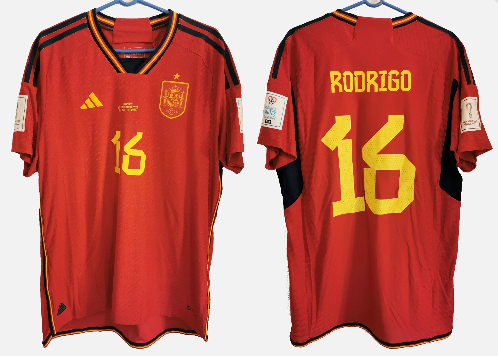 スペイン代表 RODRIGO 16番 シャツ 52106c4425dfdbf1cc28c5109def42