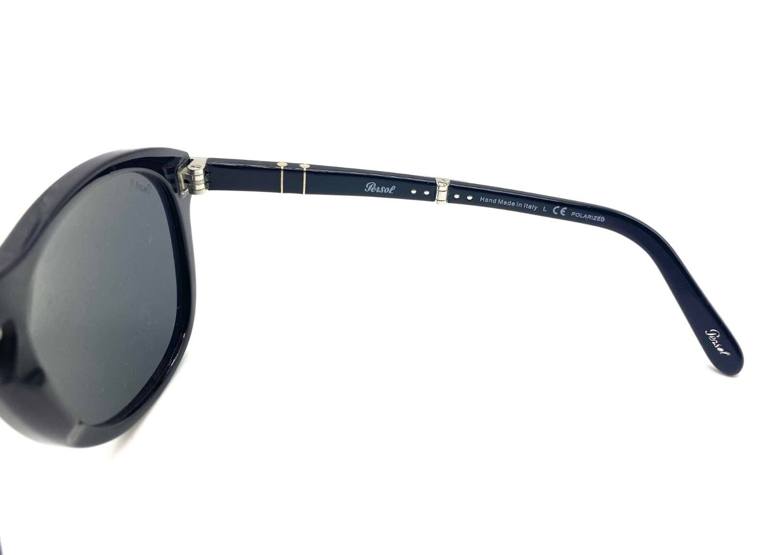 Pre-owned Persol Steve Mcqueen Po714sm Sunglasses 95/48 Black/grey Polarized Lens 54mm In Gray