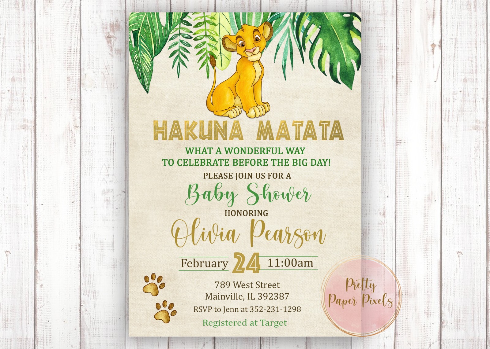 lion-king-baby-shower-invitation-simba-baby-boy-digital-or-printed-ebay