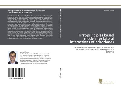 First-principles based models for lateral interactions of adsorbates | Rieger
