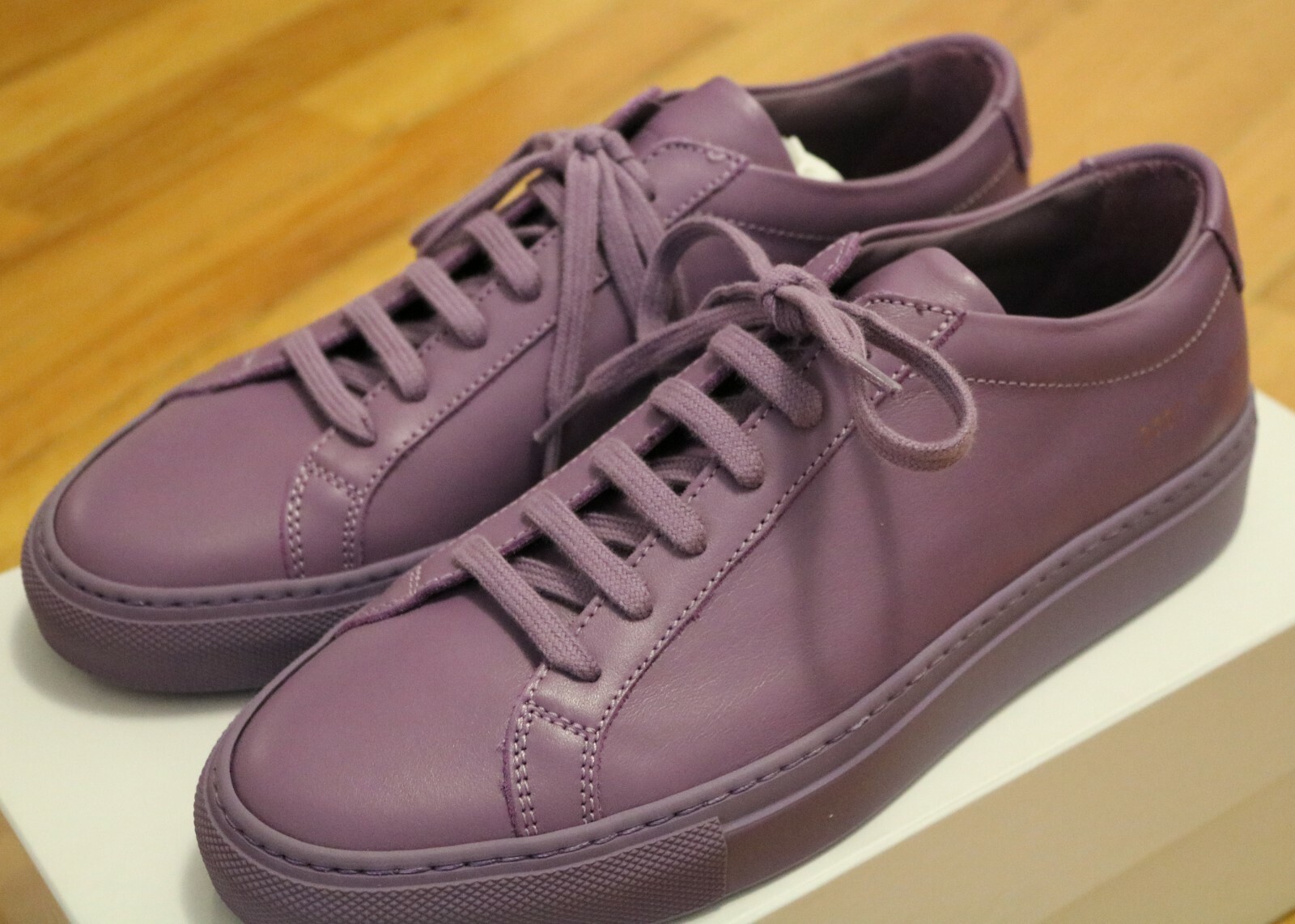 Pre-owned Common Projects Woman Violet Achilles Low Size 37 38 39 40 / 7 8 9 10 Sneakers In Purple