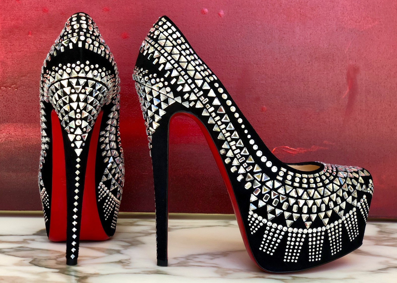 new CHRISTIAN LOUBOUTIN Decorapump strass platform pump size new CHRISTIAN LOUBOUTIN Decorapump strass platform pump size