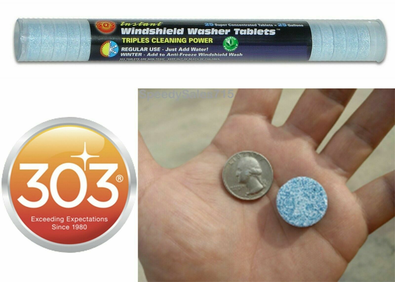 vintage an・an no.14 303 Products 230395-1 25 Pack of Windshield Washer Tablets New