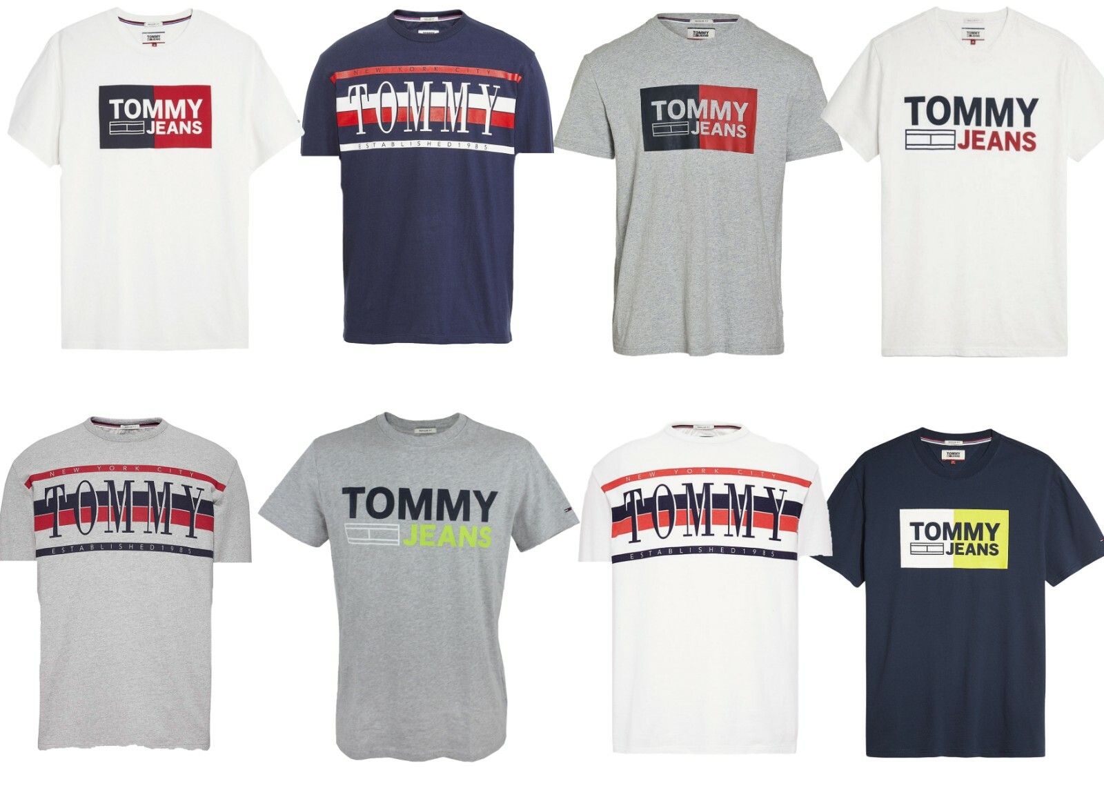 

* НОВИНКА - Мужская классическая футболка с круглым вырезом и логотипом TOMMY HILFIGER JEANS