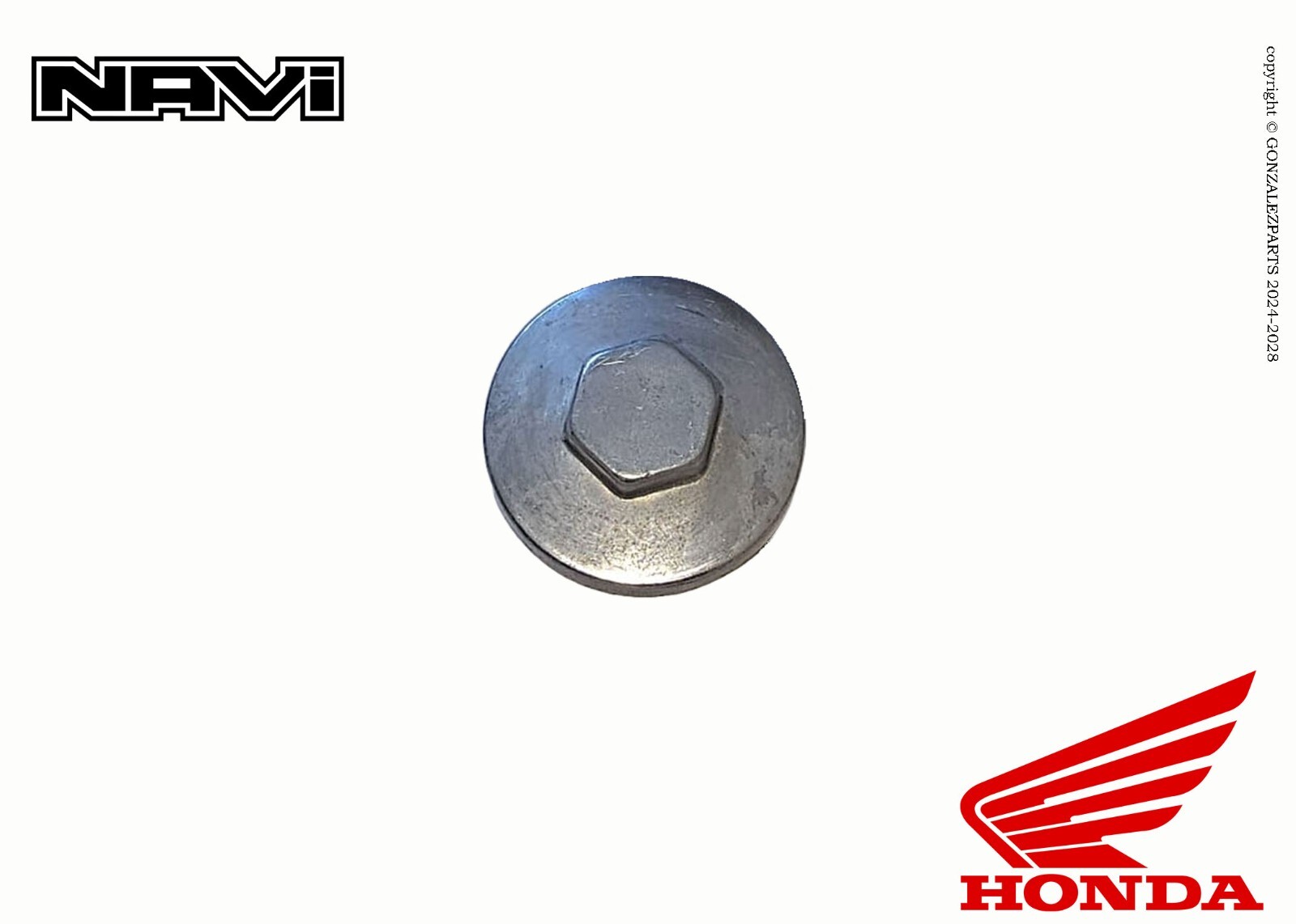NAOSHIYA CUSTOM FACTORY「DELTA」　QTR HONDA CAP TAPPET ADJUSTING HOLE 2022-2025 NAVI NVA110B OEM