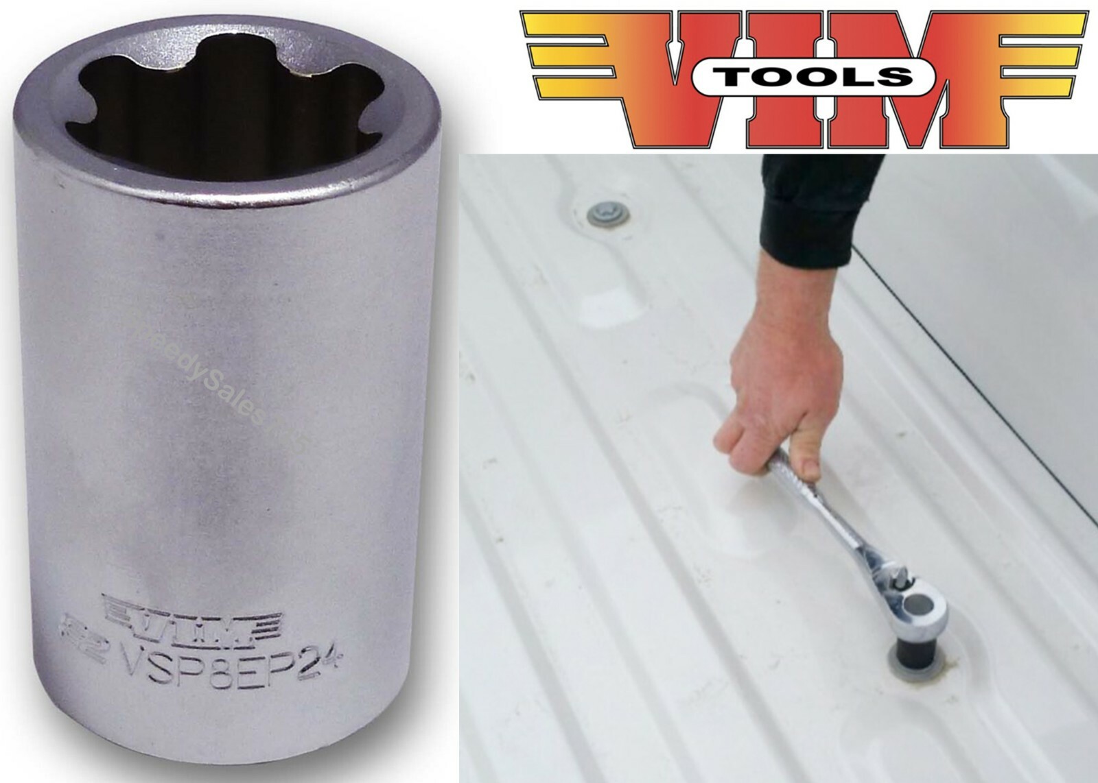 Vim Vsp8ep24 Ford Truck Bed Bolt Inverted Torx Socket Ep24 New Free Shipping Usa New for sale