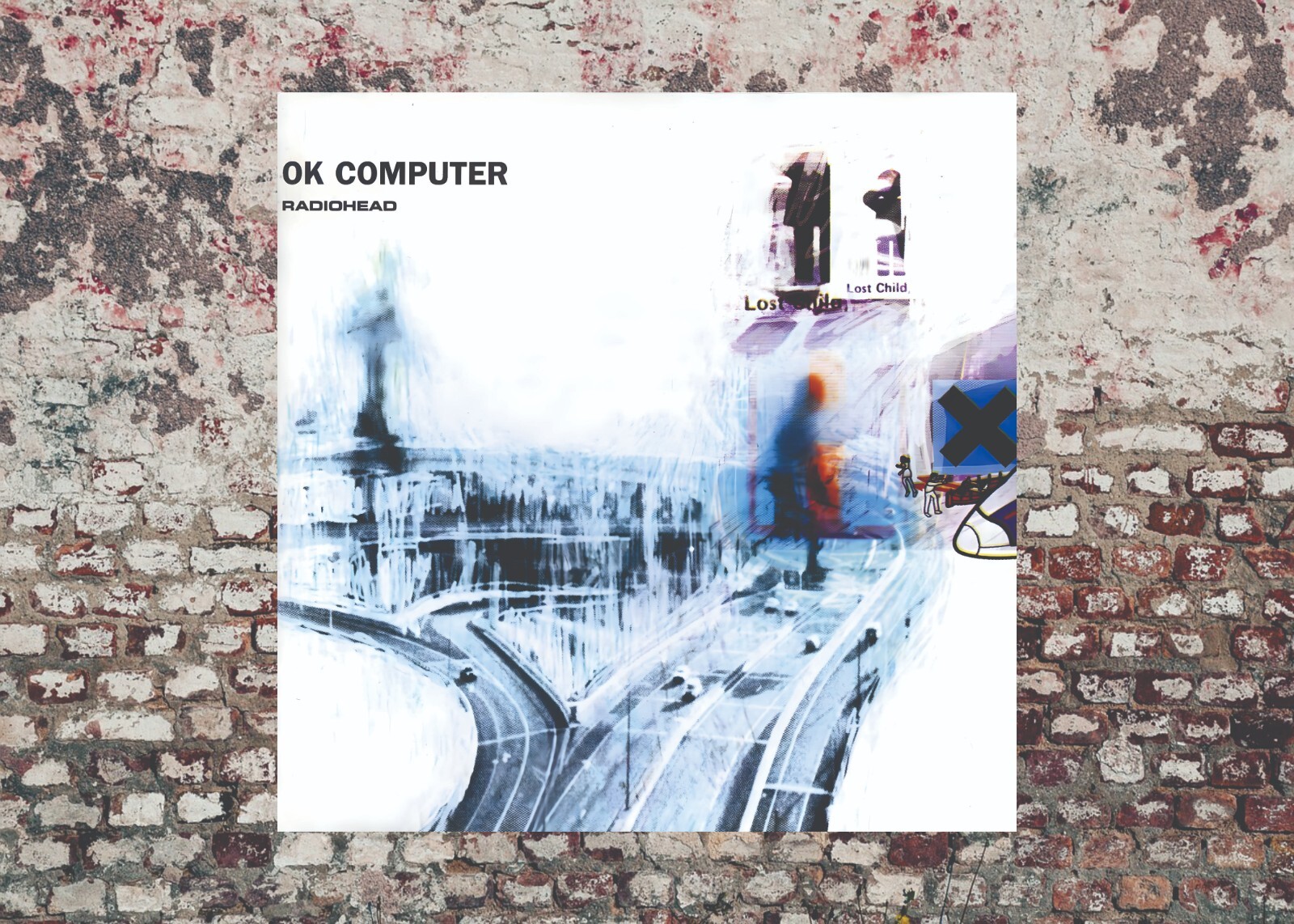 Radiohead 公式ポスター額装品 2001's Radiohead ”NOTICE TO THE PUBLIC Tour” 額入りポスター
