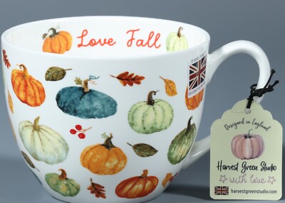 HARVEST GREEN STUDIO LOVE FALL Bone China Jumbo Cup #2