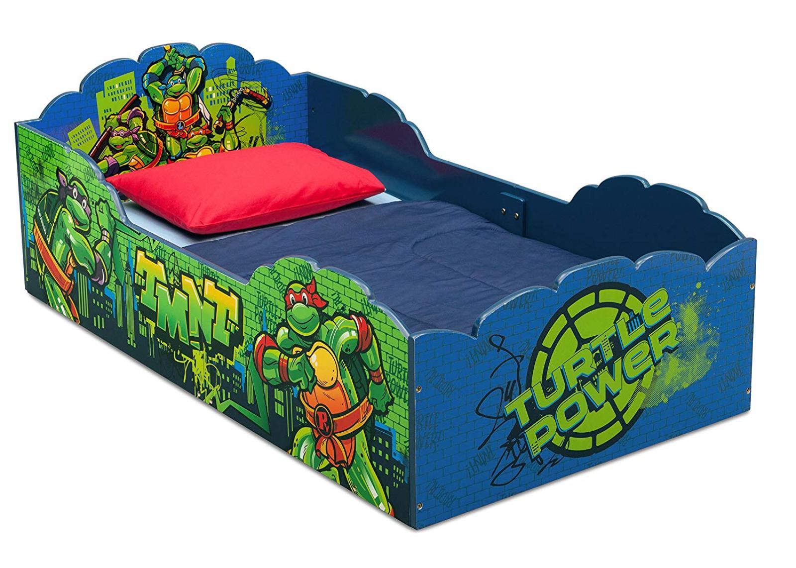 Details About Ninja Turtle Toddler Bed Kids Mattress Child Bedroom Tmnt Boys Furniture Decor
