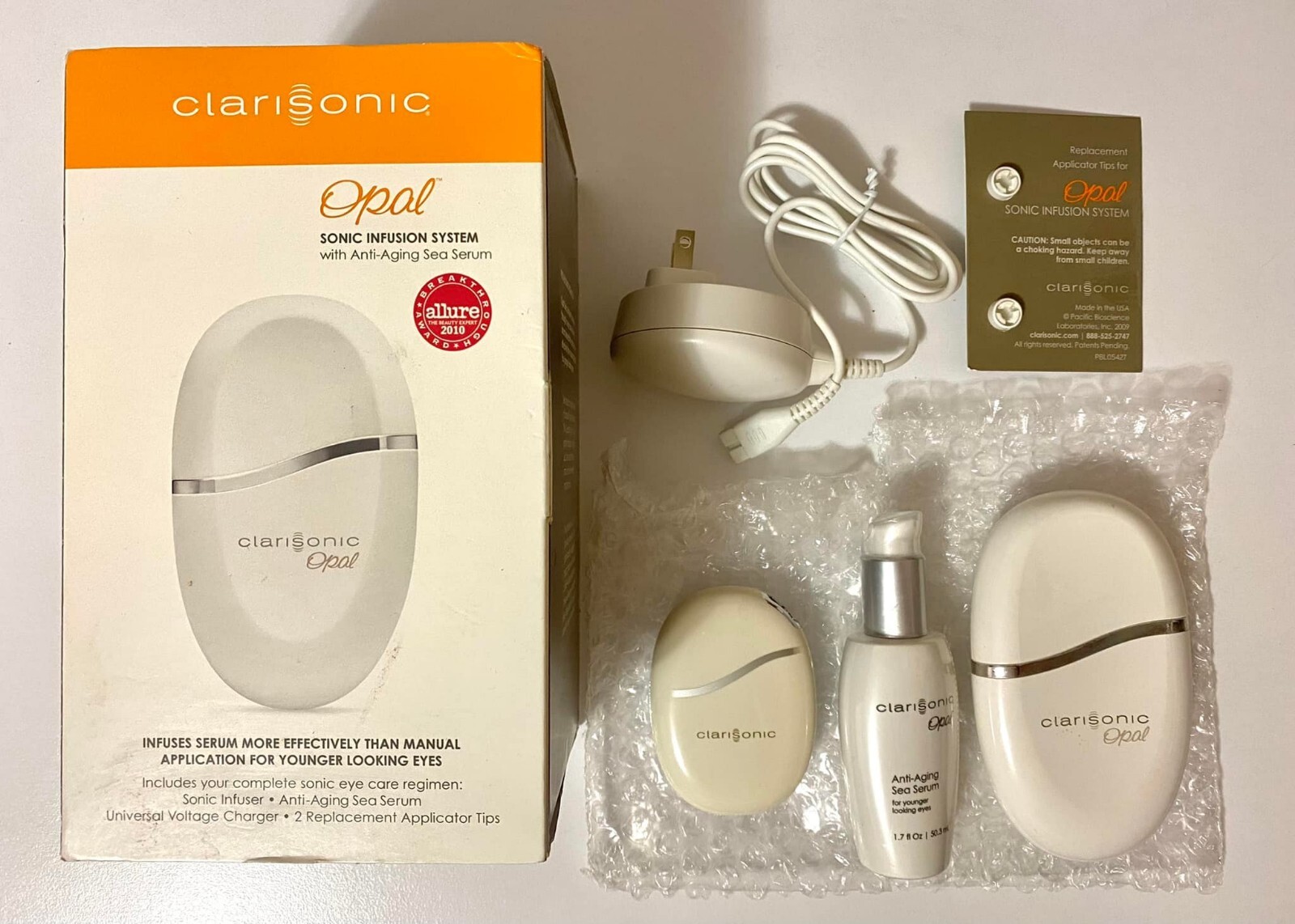 New Clarisonic Opal Skin Infusion Device Set w/ Serum, Charger