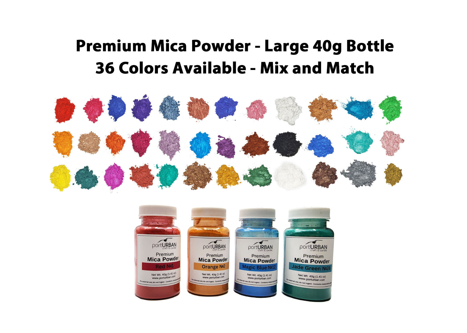 Mica Powder #36 - Fluorescent Red Mica Powder #36 - Fluorescent Red