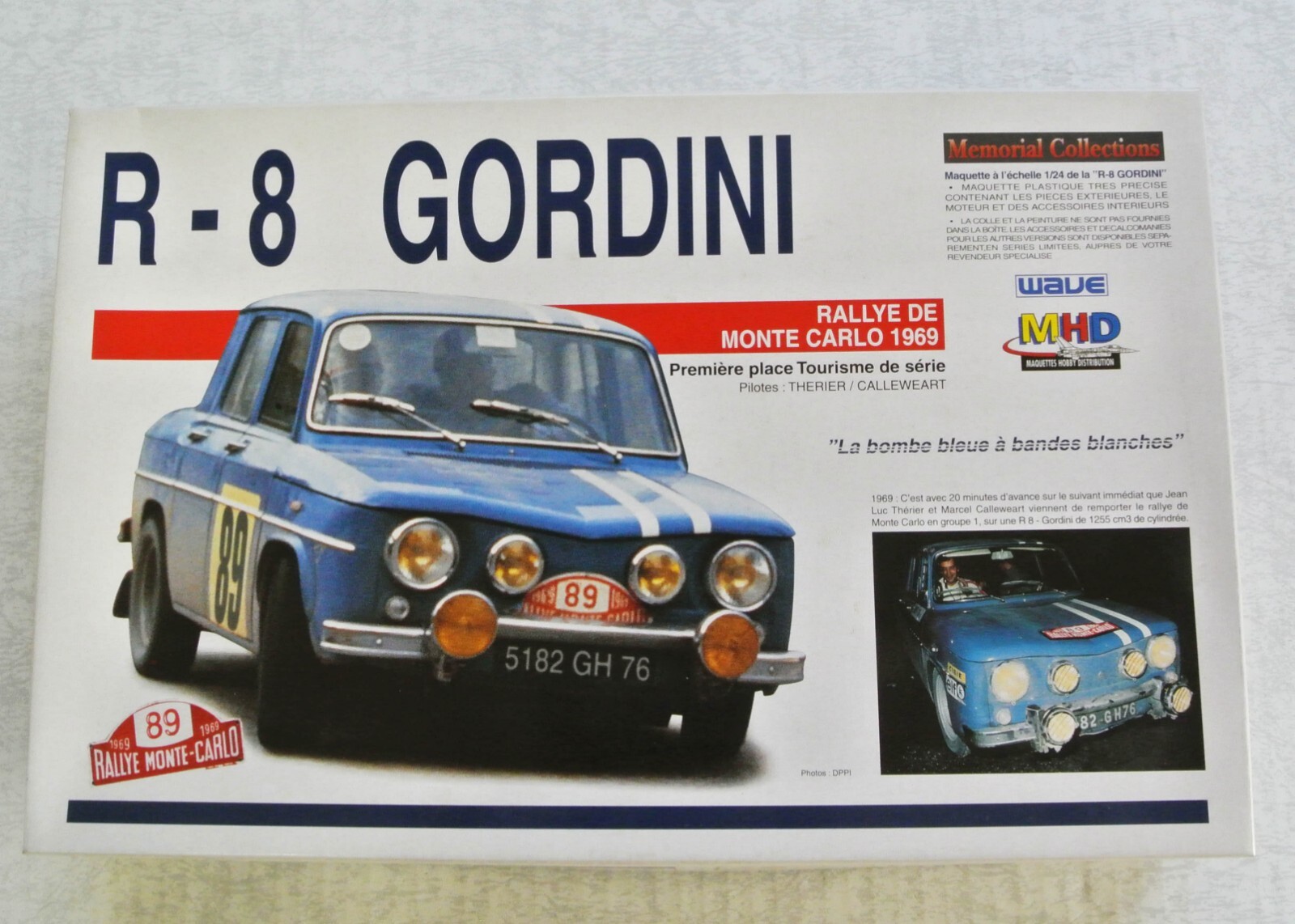 R-8 GORDINI モンテカルロラリー 1969年 R8 GORDINI 1969 Monte Carlo 1/24 Model Kit Vintage wave