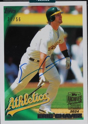 2019 Topps Archives Eric Chavez Auto 1/1 Athletics A