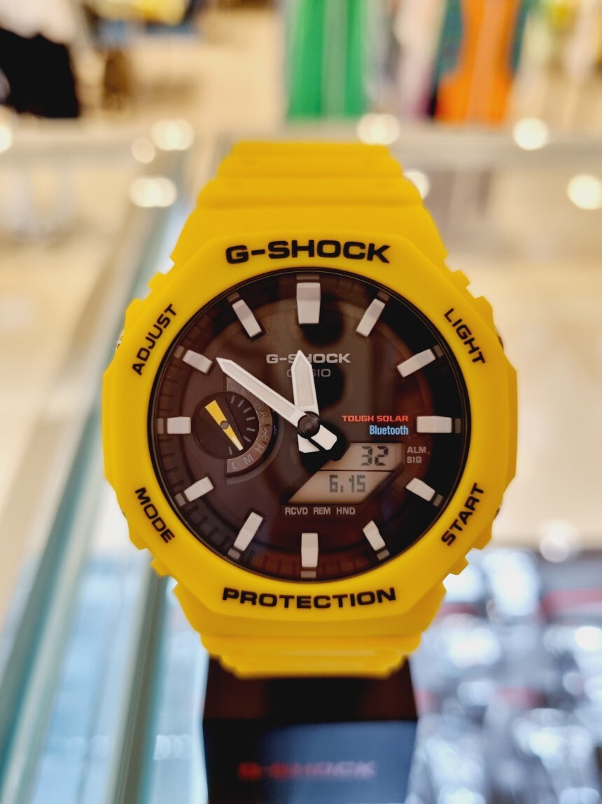 Casio G-Shock Carbon Core Bluetooth GA-B2100C-9ADR Yellow