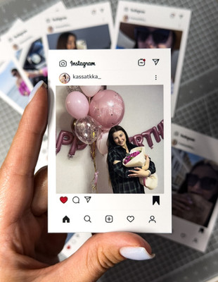 Handmade Custom Photo Magnets Set Insta – Perfect Personalized Gift & Home Decor